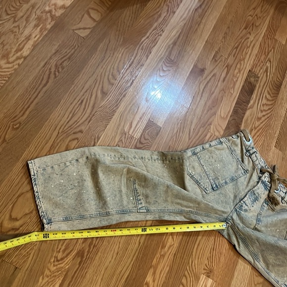 Free People Moxie Low Slung Pull On Barrel Wide Leg Jeans Size 27 NWT - Picture 9 of 15